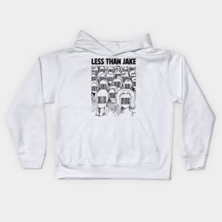 Barcode face Less Than Jake Kids Hoodie